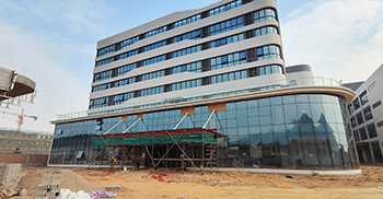 艾驰新材料办公楼装修项目进度60%完成面什么状态？